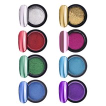 [단품] 크롬 메탈 미러 네일 파우더 8종, 핑크