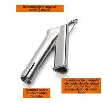 용접 노즐 팁 1-50pcs 6789mm 속도 삼각형 y 뜨거운 공기 총 머리 비닐 플라스틱 폴리 프로필렌 pvc에 대 한 열 토치, 1개, 8x9mm