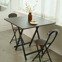 픽차 다용도 접이식 탁자 테이블 의자, 사각 테이블 다크브라운 1개