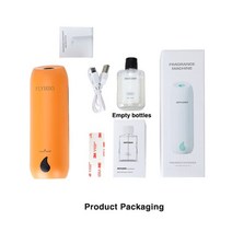 차량용 미니 가습기 홈 오피스 용 업그레이드 된 아로마 디퓨저 벽걸이 형 에센셜 오일, 노란색