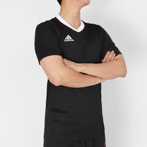 아디다스 브이넥반팔티 운동복반팔 엔트라다22 저지 반팔티 검흰