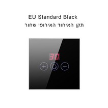 스마트 온도컨트롤러AVATTO-와이파이 보일러 스위치 4400W EU US 표준 스마트 온수기 Tuya 라이프 앱 제, 06 Black EU, 06 Black EU