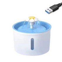 고양이 정수기 센서 자동 분수 1.6l 개 물 전기 애완 동물 마시는 피더 그릇 usb, 푸른, 1.6리터