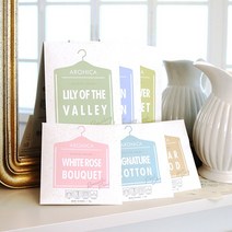 아로니카 센티드 옷장방향제 데이필데이 샤쉐 옷장방향제 15g 6개SET, 옷걸이형 중6p-클린코튼