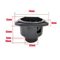 닥트자재 42/60/75mm 에어 벤트 덕트 t자형 엘보 파이프 베바스토 디젤 주차 히터용 히터 배기 커넥터 조이너, 6.42mm Air Vent B