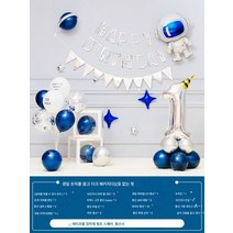 여생일 돌잔치 남 해피파티 꾸미기 풍선 배경벽 인사풍, 블루디지털생일당기는패키지(없음)