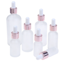 로즈골드 펌프 에센스 화장품 스포이드 유리 공병, 로즈골드 공병 50ml, 1개