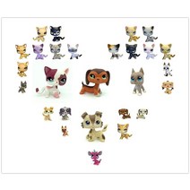 ORCRAT 랜덤 배송 LPS 드래곤 고양이 개 애완동물 닥스훈트 셰퍼드 애완동물 스토어 선물 장난감 및 동물 5개