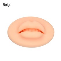 반영구화장 반영구재료 타투용품 메이크업연습용 실리콘스킨 영구 메이크업 아티스트를위한 립, 베이지
