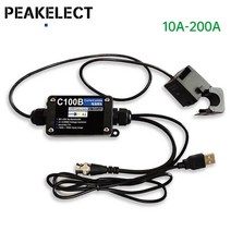 오실로스코프프로브 10A~200A Clamp-on Current Probe AC/DC USB Virtual Oscilloscope Transformer 25K Bandwidth, 3.C50B(50A)