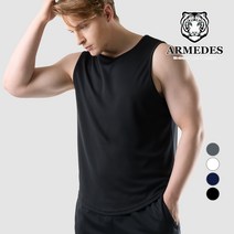아르메데스 남성용 기능성 민소매 무지 헬스복 T0117