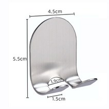 면도기걸이 Stainless Steel Razor Holder Wall Men Shaving Shaver Shelf Punch Free Rack Bathroom Accessorie, [04] 04, [02] 3pcs