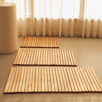 화장실 원목발판 나무 현관 욕실 캠핑 롤발판(6 size), 630사이즈