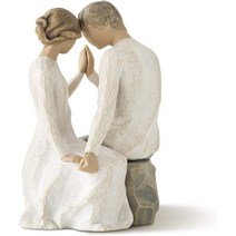 윌로우 트리 27182 현대의 앉아 있는 부부 피규어