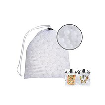 Locisne 수비드 쿠킹 볼 BPA 없음 20mm 메쉬 건조 백이 있는 250개의 볼 열 손실 및 수분 증발 감소 Anova Joule 쿠커s 수조 요리 수비드 용기 및