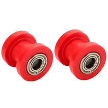 체인 롤러 풀리 10mm 텐셔너 슬라이더 휠 가이드 범용 조절 오토바이 125cc 140cc 160cc SSR XR125 CRF50 KLX110 피스터 피트 더트 미니 바이크 AT, Red