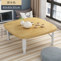 레트로밥상 5인용 제삿상 향로 정사각 좌상 원목 교자, 나뭇결 사각 80x80x35cm