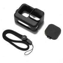 고스트xl마운트 여기현상소 Gopro 영웅 9 10 블랙 소프트 실리콘 케이스에 대 한 이동 프로 영웅 10 실리콘 보호 전체 커버 셸 카메라 Accessorie, 01 블랙 컬러