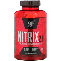 BSN 니트릭스 2 0 180정 2P 농축 산화질소 전구체 웨이트 헬스 선물 베스트 영양제 효율적인 운동 효과