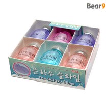 3000 은하수 슬라임 BOX(6개입) 펄 액괴 액체괴물 주물럭 힐링템 치젤몬 치즈젤리 말랑이 유튜브 틱톡, 단품