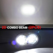 중장비 안전등 경고등 사고방지 BraveWay-LED 작업등 오토바이 자동차 트럭 SUV 오프로드 Led 조명, 04 White 2PCS