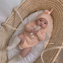 [오늘출발/시즌세일] 베베 엘모슈트세트 보넷세트 단가라슈트세트 출산선물