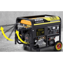 가솔린 발전기 220V 가정용 소형 단상 3KW/5/6/8/10 킬로와트 삼상 전기 380V 실외 음소거, 3.5KW 손전등듀얼스타트 멀티퓨얼 220V