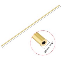 선홈통 PVC 알루미늄 Uxcell-황동 원형 튜브 300mm 길이 3mm OD 0.75mm 벽 두께 심리스 스트레이트 파이, 01 0.75mmx3mm 1Pcs