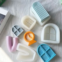 크리 에이 티브 도어 모양의 실리콘 몰드 DIY 케이크 초콜릿 무스 디저트 퐁당 몰드 베이킹 도구 수지 도어 몰드 Microlandschaft, [02] B