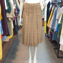 [베네통] 체크빅플리츠SK(BASK54031)