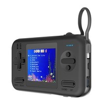 휴대용 쌍문동오락기 게임 콘솔 내장 8000Mah 보조베터리 패드 딱밤머신 손펌프, 02 Black