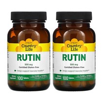 컨트리라이프 루틴 Rutin 500mg 100정 플라보놀 회화나무 추출 2개