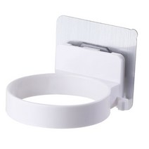 1 pc 벽 마운트 헤어 드라이어 홀더 욕실 스토리지 주최자 abs 욕실 헤어 드라이어 선반 욕실 스토리지 선반 액세서리, 하얀