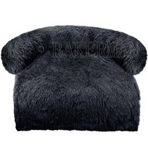 강아지고양이 하우스 대형 개 침대 소파 푹신한 애완 동물 집, Dark Gray+M