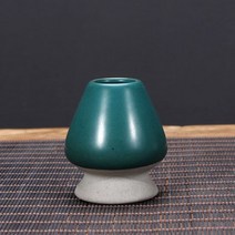 차시 말차 차선 세트 말차솔 격불 말차다구 일본 차 털다 대나무 브러쉬 도구 백 벤리 그릇 세라믹 접시 다도 액세서리기구, 茶筅立黑绿陶