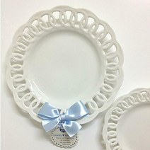 [컵앤컵]사랑스러운 러블리 파티접시/레이스접시/인테리어소품, 25.5cm