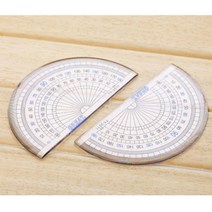 각도재기 제도용기구 반원형 각도기 5개 학교준비물 학습교구 컴퍼스자