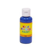 키즈 핑거페인트 형광색 60ml 낱색 / 키즈맘아트 유아 물감 미술 그림 놀이 촉감 오감 발달 자극 감성 손가락물감 어린이집 유치원 드로잉 키즈 카페 집콕 엄마표미술 홈스쿨 선물, 형광 파랑