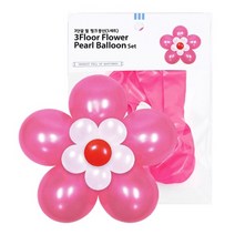 f20 145429 파티클럽 3단꽃 펄핑크풍선 1세트 BB05 1봉, 상세페이지 참조, 상세페이지 참조