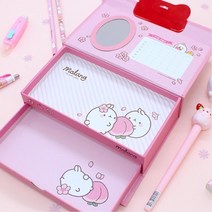 달린 랜덤발송 퍼즐필통 손잡이 몰랑이 감성문구
