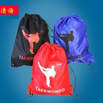 스트링백팩 청나라 말이다 태권도가방 책가방 암가드 용품 드로스트링 2365875211, 레드