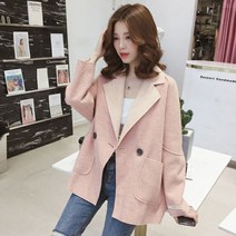 여성의 중간 및 긴 코트 봄 옷깃 소매 사무실 패션 여성 캐주얼 스포츠 용 재킷 의류