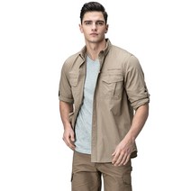 CQR CQ-TOS431 남성 롤업 셔츠 택티컬 밀리터리 남방