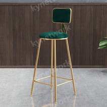 바테이블 홈바 회전 체어 의자 아트 유럽 골드, 그린55cm