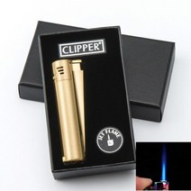 라이터제작 전기 부싯돌 터보 플라즈마 레트로원래 클리퍼 금속 그라인딩 휠 플린트 점화 라이터 휴대용 및, 05 Gold-jet fire