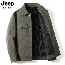 코듀로이 JEEP 지프 경량 다운 후드 코트 자켓 중년 남성 겨울 퀼팅 재킷 따뜻한 아우터