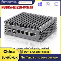 2.5G 소프트 라우터 펜티엄 N6005 셀러론 N5105 4 인텔 i226V 2500M 네트워크 카드 TPM2.0 3x4K @ 60Hz VPN 서버 방화벽 미니 PC, 해외공급사, Intel Celeron N5105 + UK, 8GB DDR4 128GB NVMe