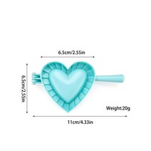 만두기계 만두제조기 만두빚는기계 성형기 설날 떡국 3모양 DIY 플라스틱 만두 금형 과자 도구 반죽 프레, 07 S   heart