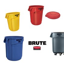 러버메이드 벤티드 브루트 원형 컨테이너 BRUTE 휴지통 다용도 정리함 원두보관 사료통, 녹색, 1개