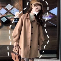 롱타입 모직 여성 일본스타일 2020년 바람막이 미디 여자울코트